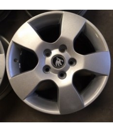 ALUFELGEN GEBRAUCHT - SKODA OCTAVIA II 6.5X15 ET50 5X112 NB57.1 ORIG. 1Z0601025 GUTER ZUSTAND!