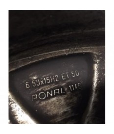 ALUFELGEN GEBRAUCHT - SKODA OCTAVIA II 6.5X15 ET50 5X112 NB57.1 ORIG. 1Z0601025 GUTER ZUSTAND!