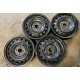 STAHLFELGEN GEBRAUCHT Toyota Yaris III 5X15 ET39 4X100 NB54 MIT RDKS ORIG. TOYOTA