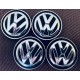 Nabenkappen für Aluräder/Radnabenabdeckungen VW Volkswagen 6C0 601 171 cca 56 mm schwarz/chrom gebraucht neuwertig