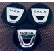 Nabenkappen für Aluräder/Radnabenabdeckungen Dacia cca 57 mm schwarz/chrom gebraucht neuwertig