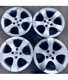 ALUFELGEN GEBRAUCHT - Peugeot 3008 I /5008 I - 7,5x17 ET29 4x108 NB65,1 orig. 9673738677 9684883880 SAVARA RDKS GUTER ZUSTAND
