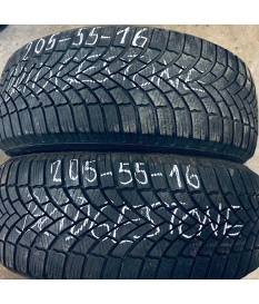 WINTERREIFEN GEBRAUCHT 205/55 R16 94 V Bridgestone Blizzak LM005 XL...
