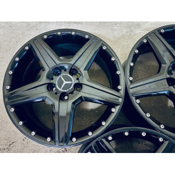 ALUFELGEN GEBRAUCHT RH BC8085  MERCEDES 8X18 ET45 5X112 NB72.6 RINGE 66.6 ECHT EDELSTAHL BOLZEN MIT RDKS