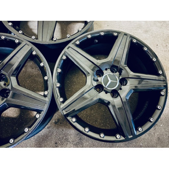ALUFELGEN GEBRAUCHT RH BC8085  MERCEDES 8X18 ET45 5X112 NB72.6 RINGE 66.6 ECHT EDELSTAHL BOLZEN MIT RDKS