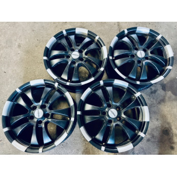 ALUFELGEN GEBRAUCHT Ronal R59 Jetblack 7,5x18 ET45 5×114,3, NB82 mm Ringe 67,1 neuwertig !!! KBA 50243