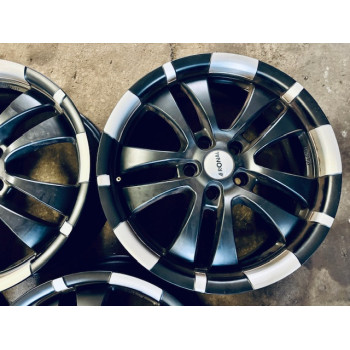 ALUFELGEN GEBRAUCHT Ronal R59 Jetblack 7,5x18 ET45 5×114,3, NB82 mm Ringe 67,1 neuwertig !!! KBA 50243