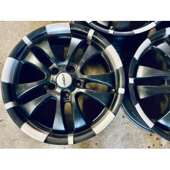 ALUFELGEN GEBRAUCHT Ronal R59 Jetblack 7,5x18 ET45 5×114,3, NB82 mm Ringe 67,1 neuwertig !!! KBA 50243