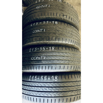 Sommerreifen gebraucht 215/55 R18 95 H Continental Eco Contact 6 Q - profil 6 mm 80% DOT0325