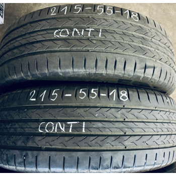 Sommerreifen gebraucht 215/55 R18 95 H Continental Eco Contact 6 Q - profil 6 mm 80% DOT0325