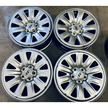 HYBRIDSTAHLFELGEN GEBRAUCHT - HYUNDAI/KIA 7X17 ET51 5X1114,3 NB67 SEHR GUTER ZUSTAND