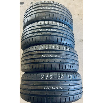Sommerreifen gebraucht 215/50 R17 95 W Nokian  Powerproof XL - profil 6-6,5 mm 80-90% DOT0322