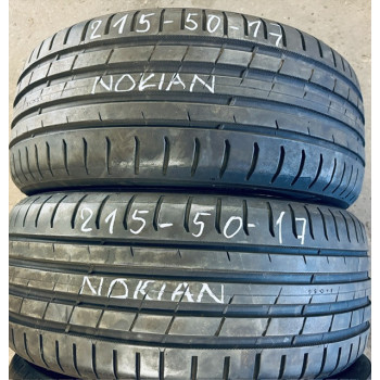 Sommerreifen gebraucht 215/50 R17 95 W Nokian  Powerproof XL - profil 6-6,5 mm 80-90% DOT0322