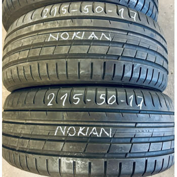 Sommerreifen gebraucht 215/50 R17 95 W Nokian  Powerproof XL - profil 6-6,5 mm 80-90% DOT0322