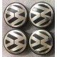 Nabenkappen FÜR ALURÄDER - Original VW VOLKSWAGEN Radnabenabdeckungen cca 66-56 mm 3B7 601 171 gebraucht neuwertig