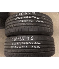 SOMMEREIFEN GEBRAUCHT 205/55 R16 91 H Continental PremiumContact 2 E - profil 7-7 mm 90% DOT4612-3312