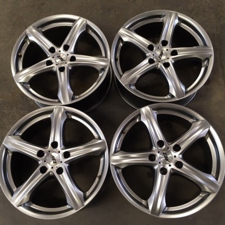 ALUFELGEN GEBRAUCHT - AEZ YACHT SUV AUDI Q7-VW TOUAREG-PORSCHE CAYENNE 8,5X19 ET50 5X130 NB71.5 GUTER ZUSTAND KBA 48117