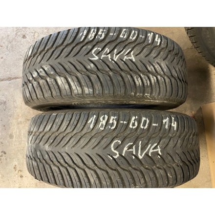 SOMMERREIFEN GEBRAUCHT 185/60 R14 82 H SAVA INTENSA - profil 5-5 mm 65%