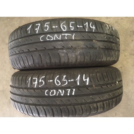 SOMMERREIFEN GEBRAUCHT 175/65 R14 82 T Continental EcoContact 3 - profil 4.5 mm 55%